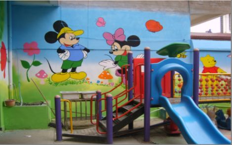 桂林幼儿园室外彩绘